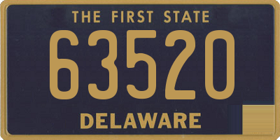 DE license plate 63520