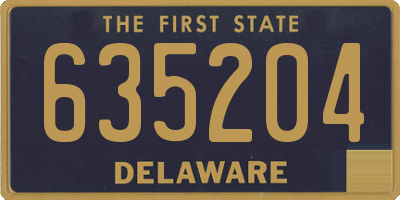 DE license plate 635204