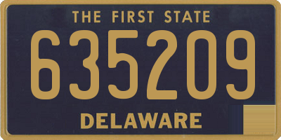 DE license plate 635209