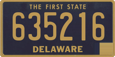 DE license plate 635216