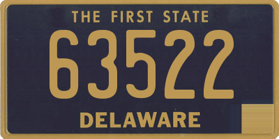 DE license plate 63522