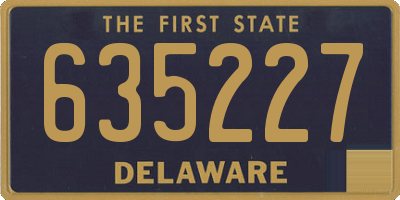 DE license plate 635227