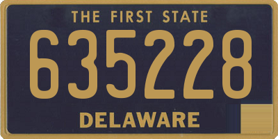 DE license plate 635228