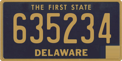 DE license plate 635234