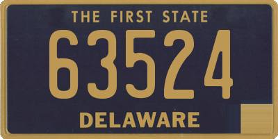 DE license plate 63524