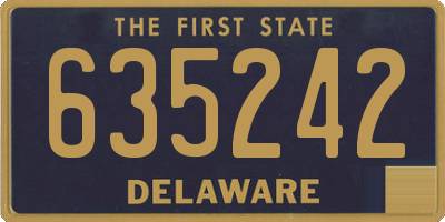DE license plate 635242