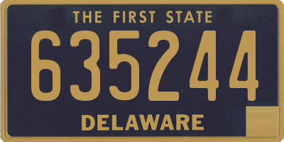 DE license plate 635244