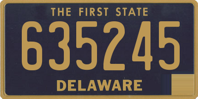 DE license plate 635245