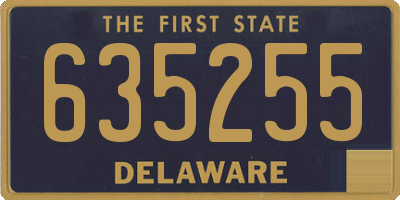 DE license plate 635255