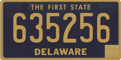 DE license plate 635256