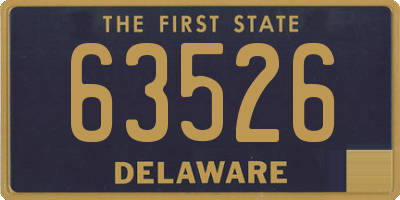 DE license plate 63526