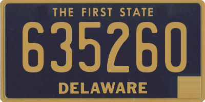 DE license plate 635260