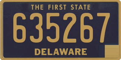 DE license plate 635267