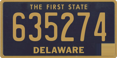 DE license plate 635274