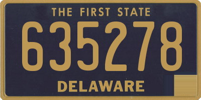 DE license plate 635278