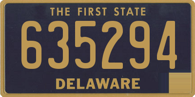 DE license plate 635294