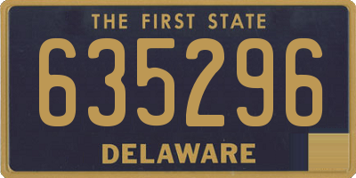 DE license plate 635296