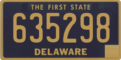 DE license plate 635298