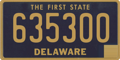 DE license plate 635300