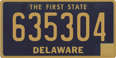 DE license plate 635304
