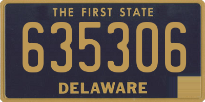 DE license plate 635306