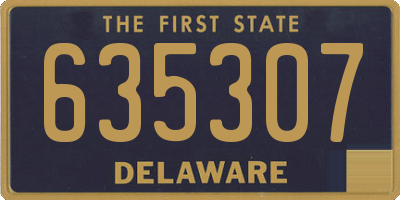 DE license plate 635307