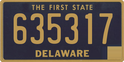 DE license plate 635317