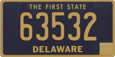DE license plate 63532