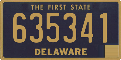 DE license plate 635341