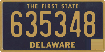 DE license plate 635348