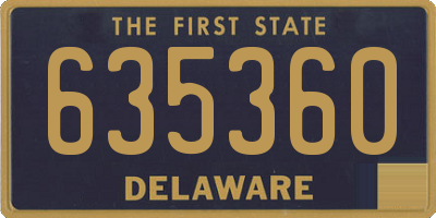 DE license plate 635360