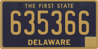 DE license plate 635366