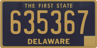 DE license plate 635367