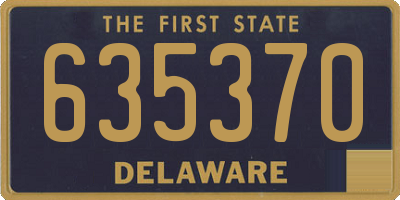 DE license plate 635370