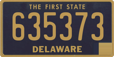 DE license plate 635373