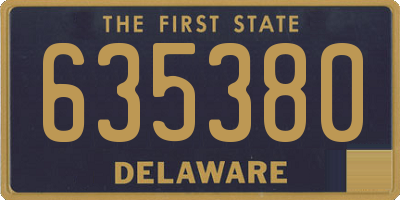 DE license plate 635380