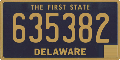 DE license plate 635382