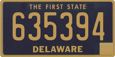DE license plate 635394