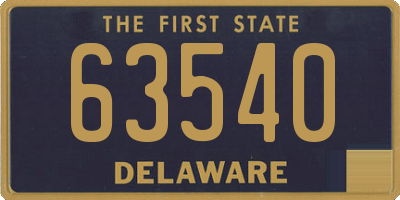 DE license plate 63540