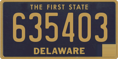 DE license plate 635403