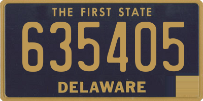 DE license plate 635405