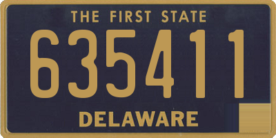 DE license plate 635411