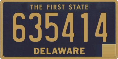 DE license plate 635414