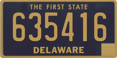 DE license plate 635416
