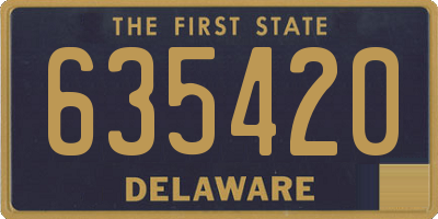 DE license plate 635420