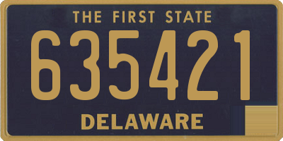 DE license plate 635421