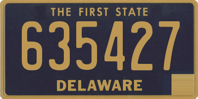 DE license plate 635427