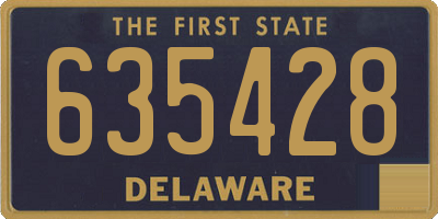 DE license plate 635428