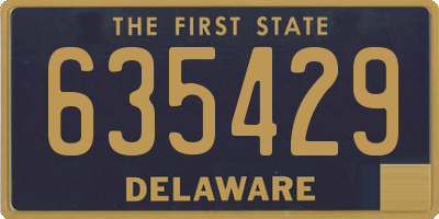 DE license plate 635429