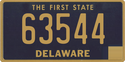 DE license plate 63544